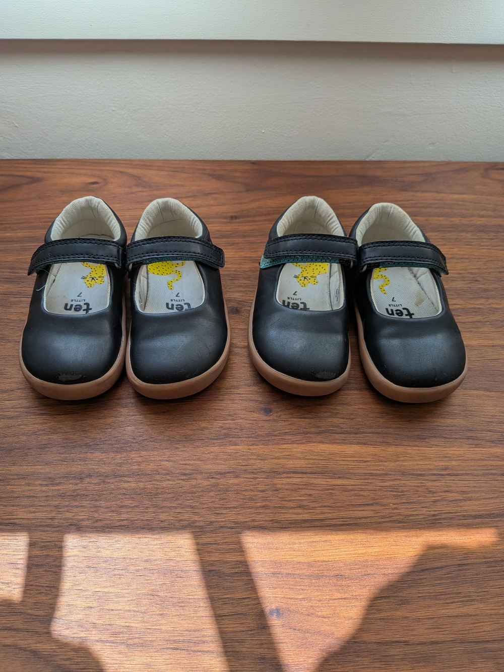 Ten Little Mary Jane Shoes Black Size 7 (1 pair)